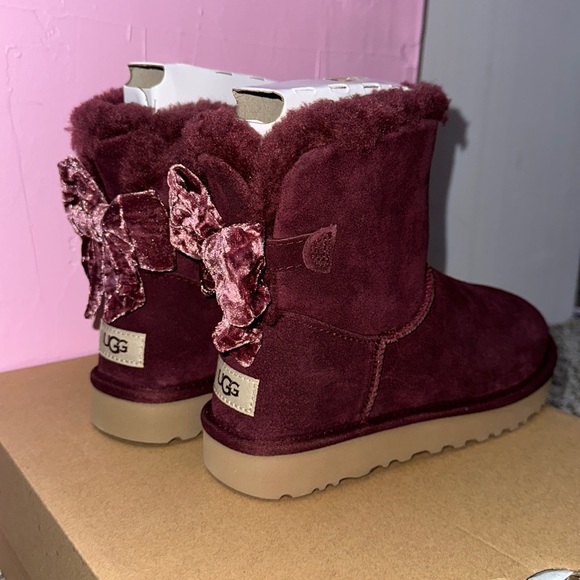 UGG Shoes - UGG’s Mini Bailey Bow Chopped Velvet